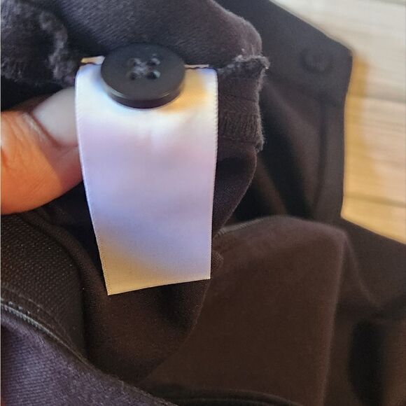 Everlane The Side-Zip Cotton Stretch Black Work Pants Size 6 - Picture 9 of 16